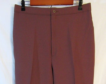 Vintage 1980s? Levi's Women's Bend Over High Waist Polyester Pants old Size 18 (32x31) Brownish Purple Color PRISTINE never worn sexy retro