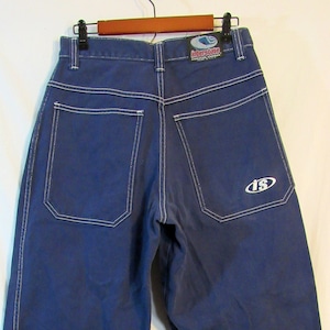 Interstate Freestyle Clothing Men's Baggy Skater Rave Blue Denim