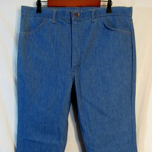 Vintage High Waisted Denim Jeans 70s Stonewash Wide Leg Pants Kmart  Sanforized Size 30 