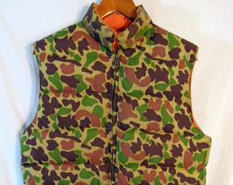 Orange Down Vest - Etsy