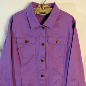 Lavender jean jacket sales