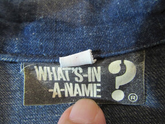 WHAT'S-IN-A-NAME ? Vintage Women's Western Blue D… - image 3