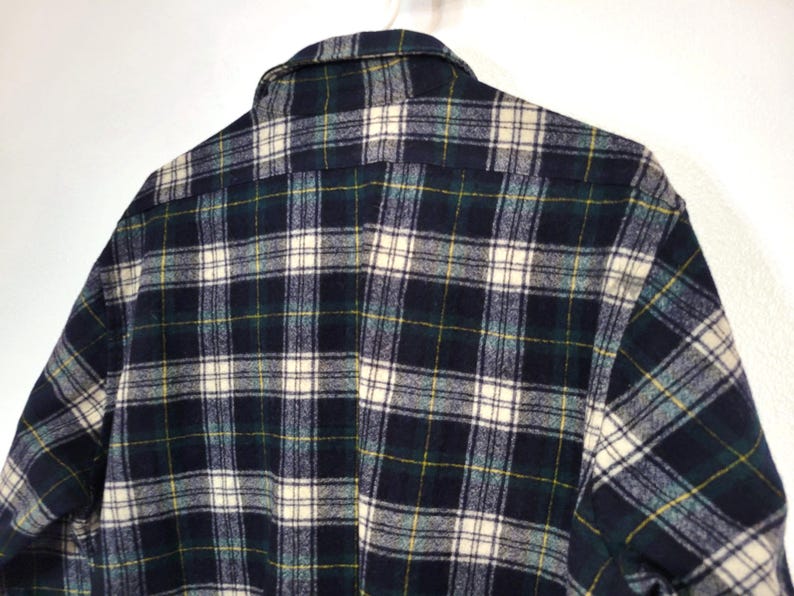 Pendleton wool men's xl plaid shirt! Authentic Dress Gordon Tartan, red green and black. Superb condition, no wear/holes, etc.! immagine 5