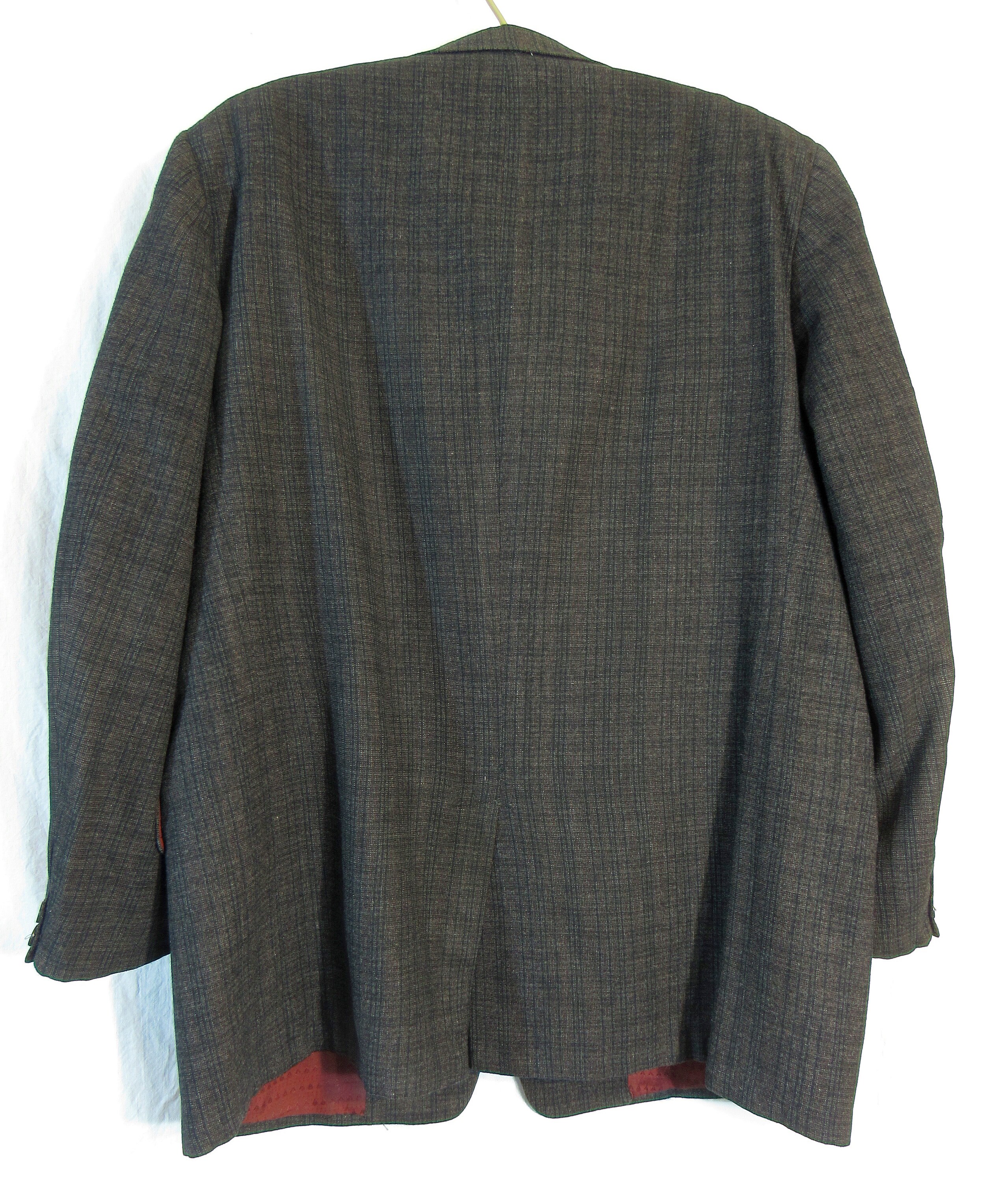 1950s Vintage Curlee Sportswear Men's Subtle Plaid 3 Button