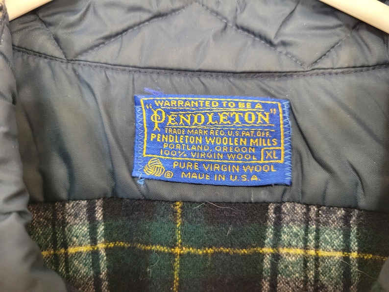 Pendleton wool men's xl plaid shirt! Authentic Dress Gordon Tartan, red green and black. Superb condition, no wear/holes, etc.! immagine 2