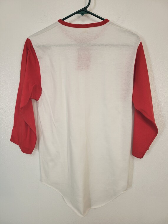 Vintage 1970s to early 80s Sportswear brand red/w… - image 3