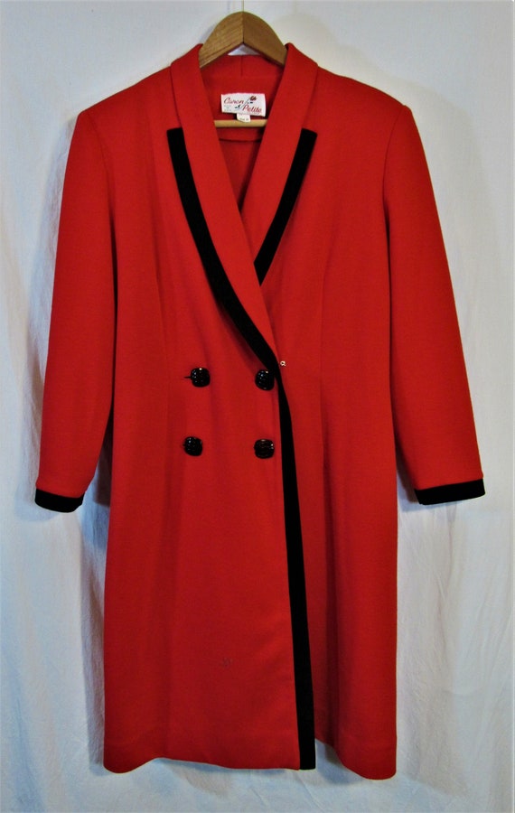 Vintage 1980s? Caron Petite Chicago Red and Black… - image 1