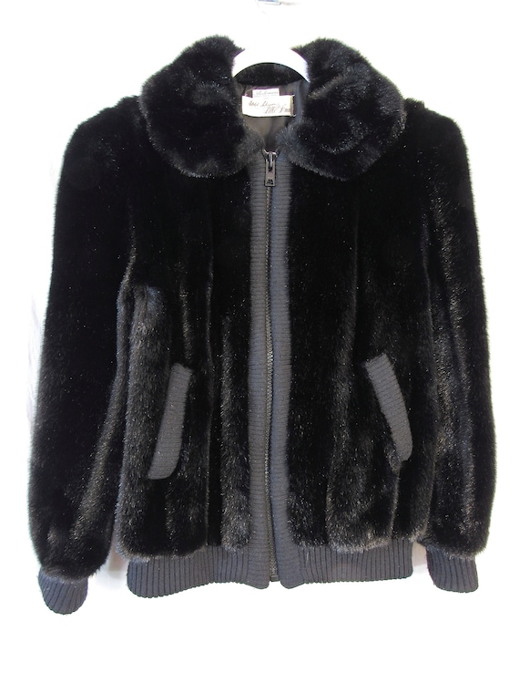 Vintage Faux Fur Lined, Bomber Jacket, 80's Style Jacket, Ladies Size  Small, Fur is Removable From Hood, Button & Zip Closure Jacket -   Ireland