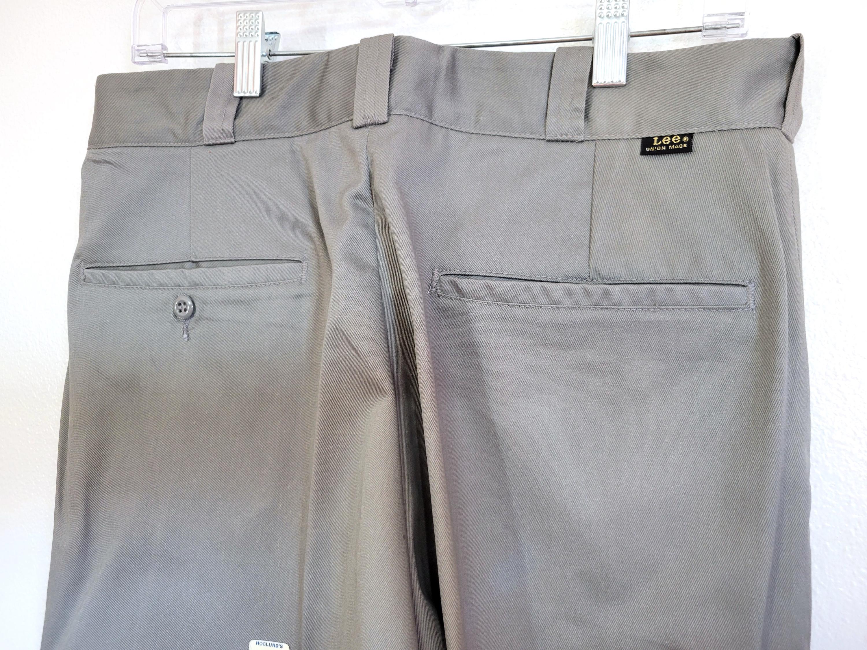 Vintage 1960's NOS LEE Chetopa Twill Men's Work Pants! Gray, Tags