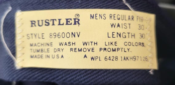 Vintage Rustler performance twill work slacks! 27… - image 3
