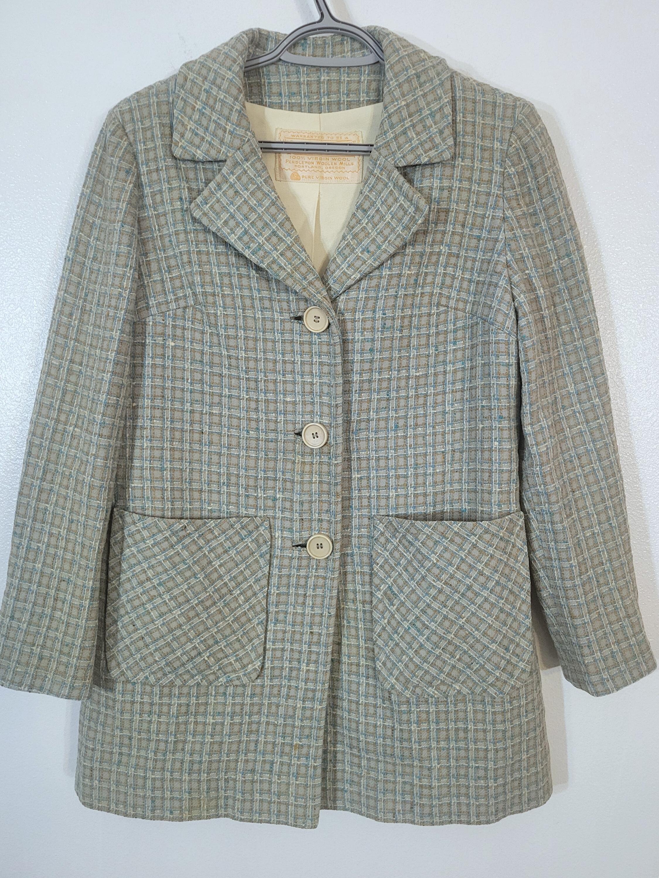 ジャケット・アウター 40s~ PENDLETON wool jacket PENDLETON Coat Jacket men wool 40s Vintage Checked print | eBay