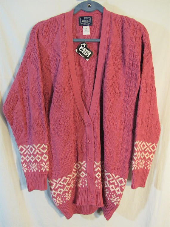 Vintage 1980s Woolrich Woman New With Tags! Pink/… - image 1