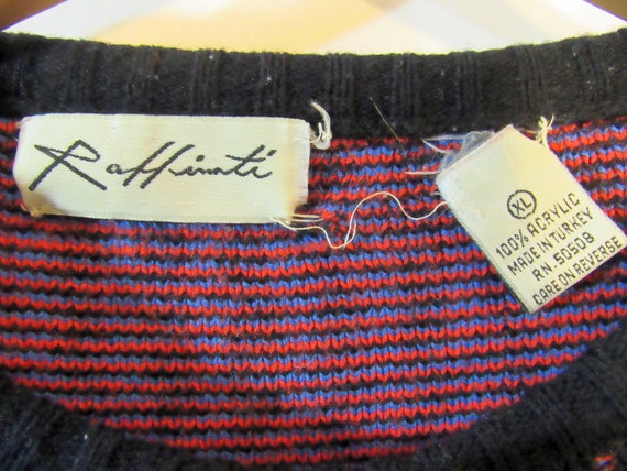 Wow! 1980s Vintage Raffinati Women's Knit Pullove… - image 3