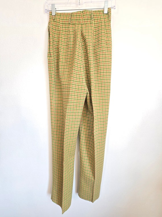 Vintage 1960's Pendleton green/pinkish orange wool