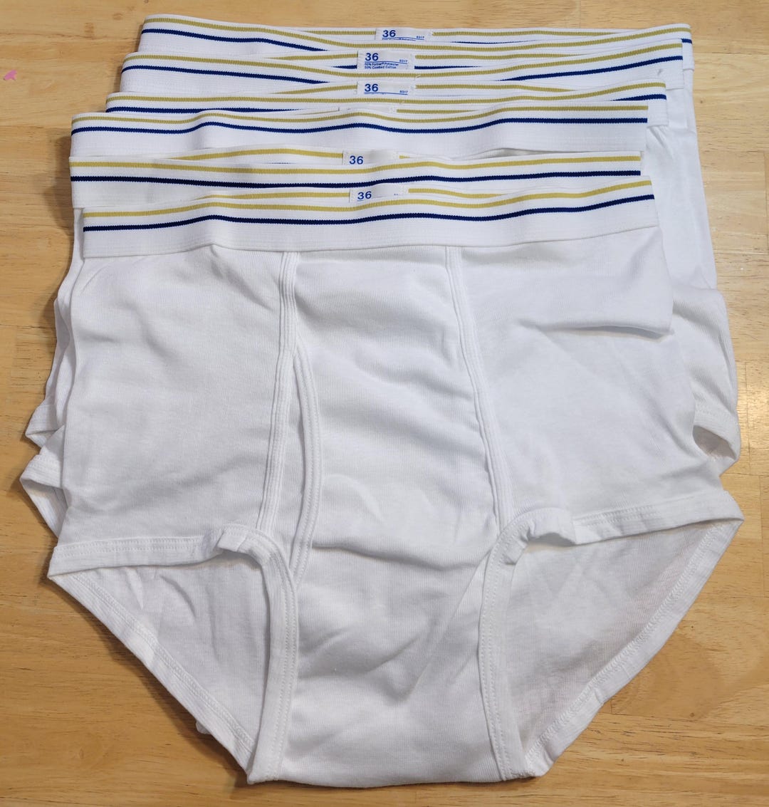 Vintage UNWORN 1980s Jcpenney Set of Six (6) "tighty Whities" Men's