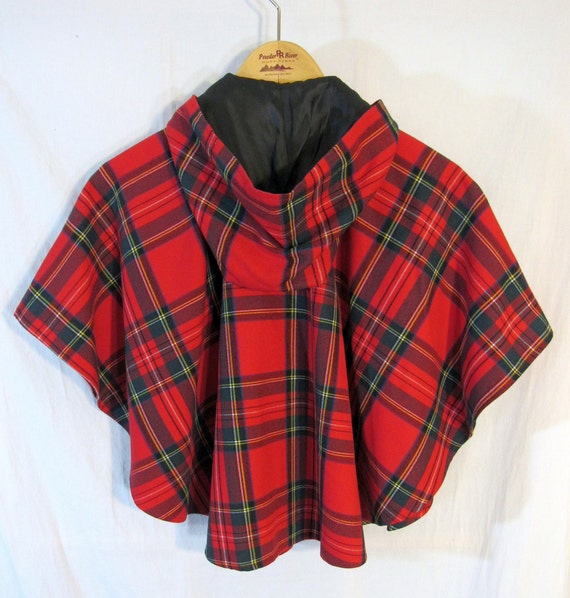 Vintage 1990s O'Neil of Dublin Plaid Hooded Shoul… - image 5