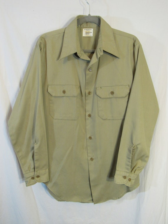 1970's Jcpenney Big Mac Tan Cotton Poly 