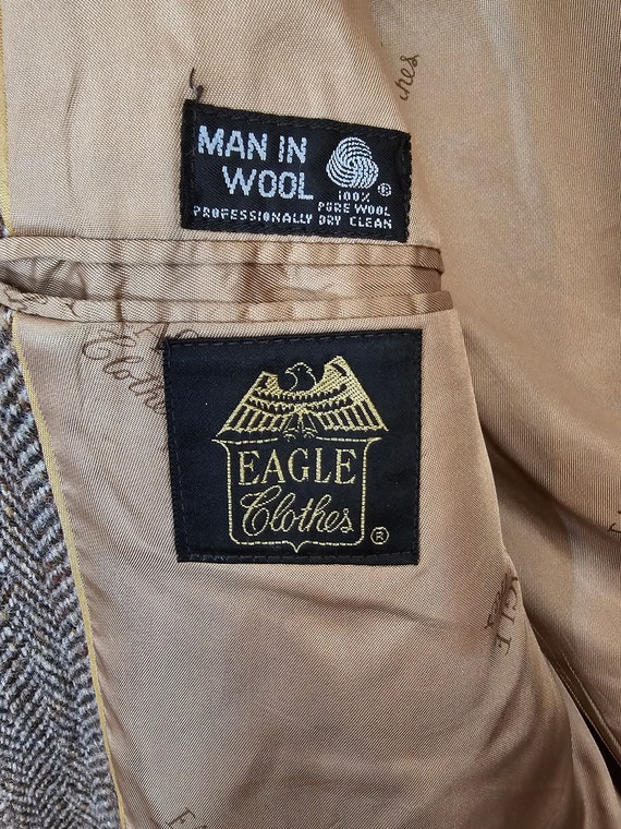 Vintage Harris Tweed Eagle Clothes "Man in Wool" … - image 3