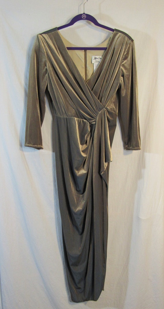 vintage 80s velour wrap Gem