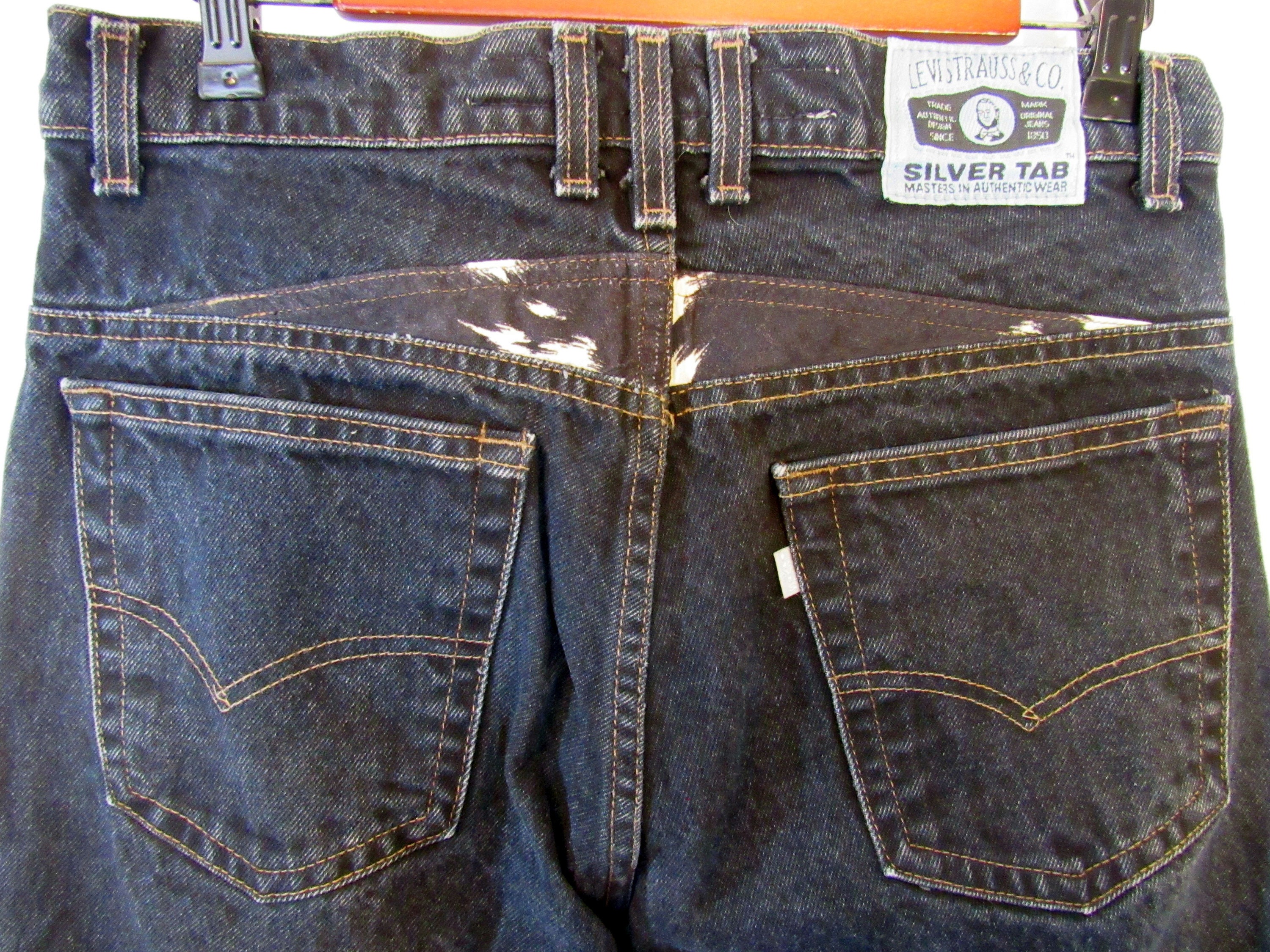 Vintage 1990 Levi's Silver Tab SilverTab Black Denim Jeans, Size 32