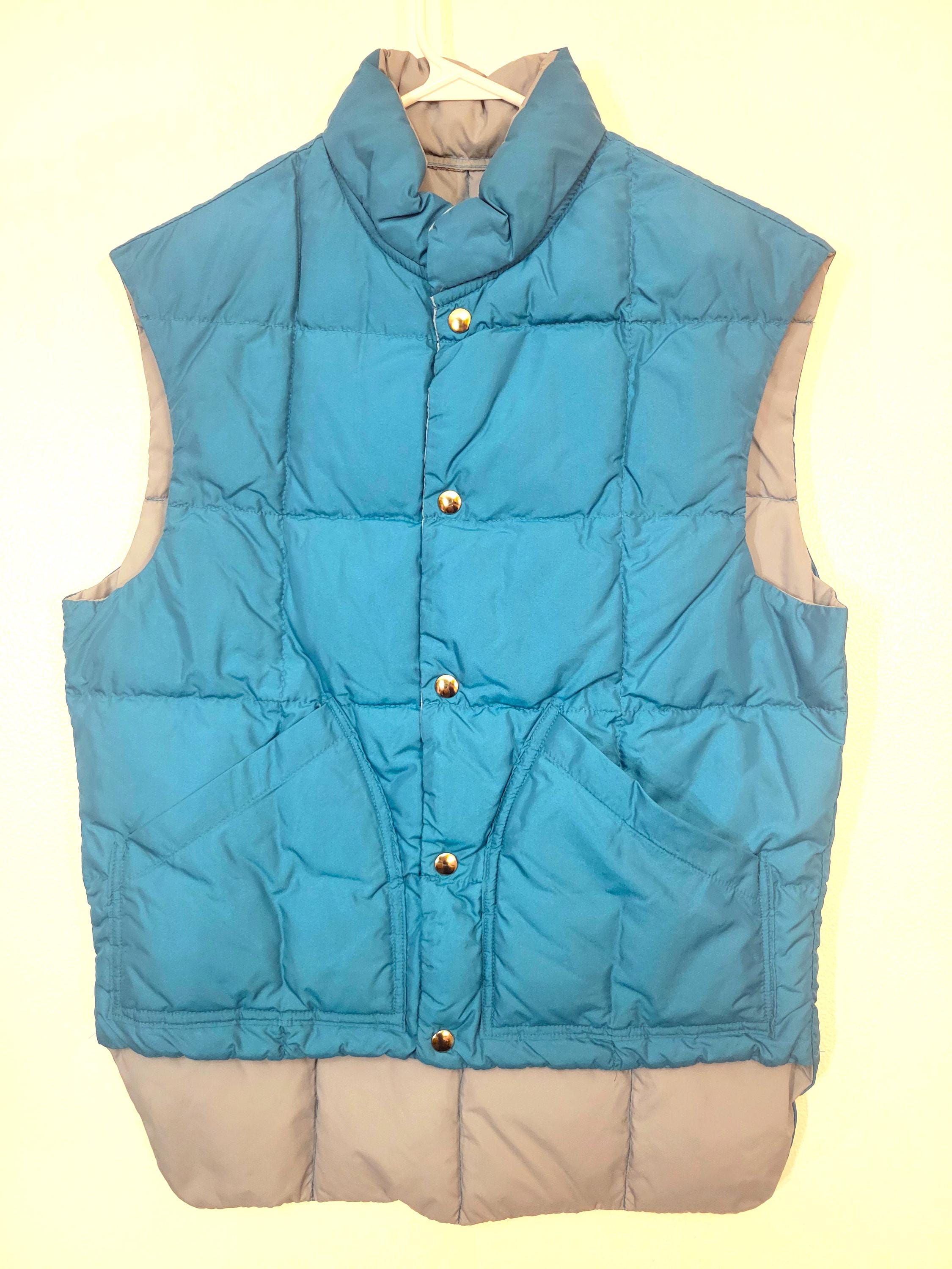 Vintage★COMFY  Down Vest USA リバーシブル Comfy Down Vest - Etsy