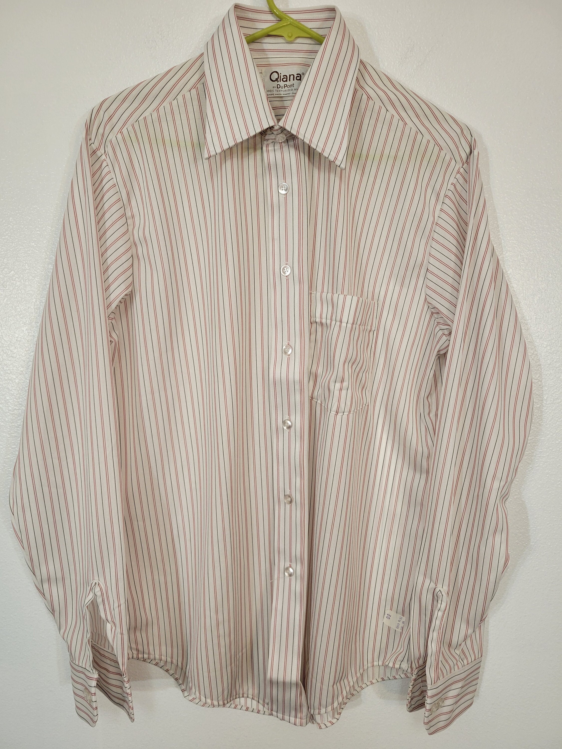 50s〜60s nylon dupont shirt Vtg 50s Dupont Shirt Dacron Nylon Loop Collar Sheer Atomic