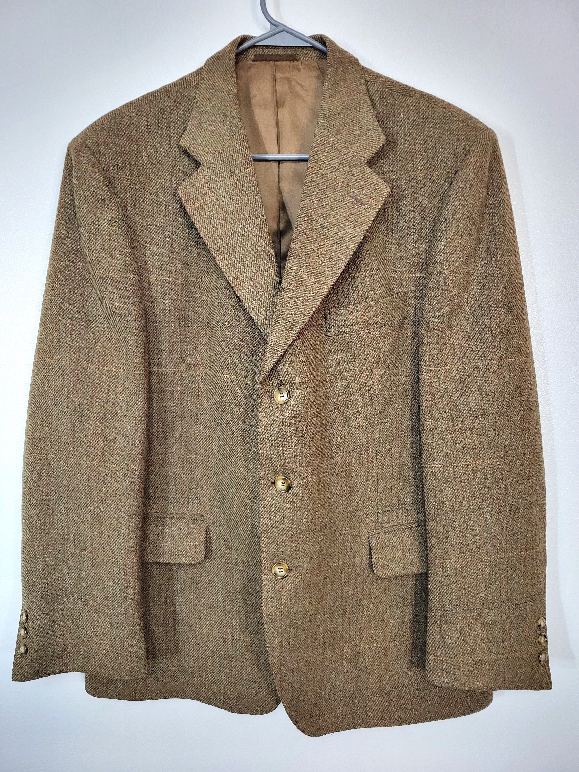 Vintage Vaughn At-Sather Gate Harris Tweed sport coat mens