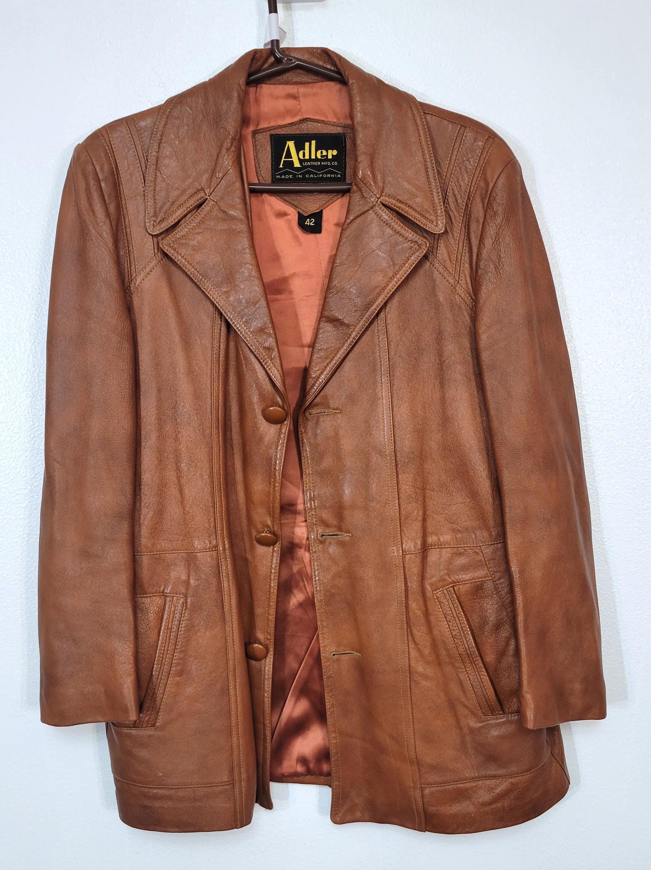 Mod Leather Coat - Etsy