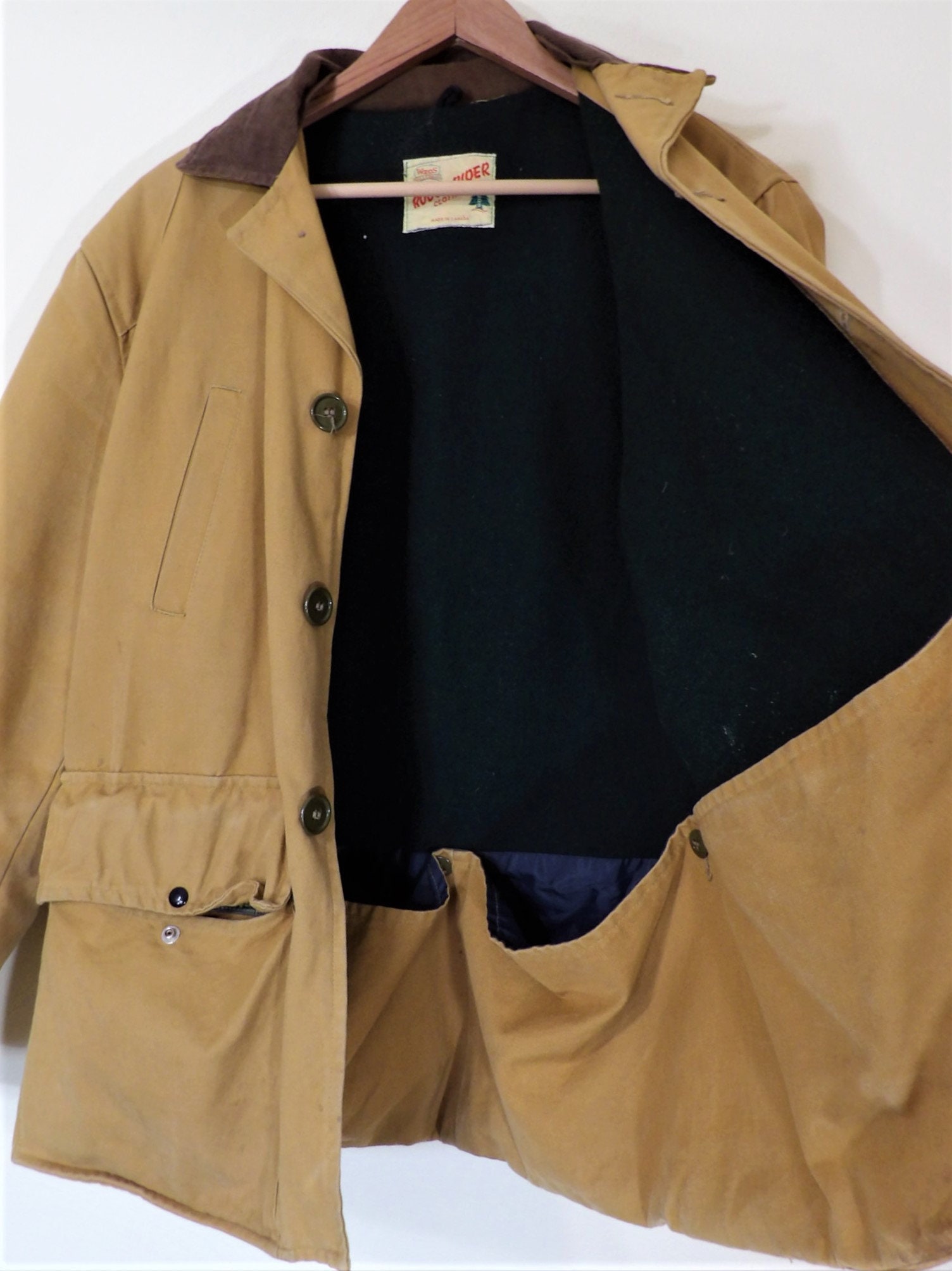 Vintage 1960s/70s? Rough Rider by Woods Bag & Canvas Wool