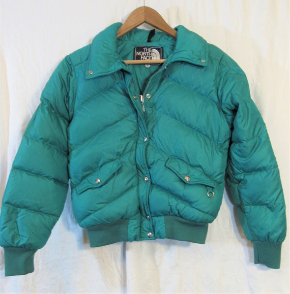 north face green puffer coat