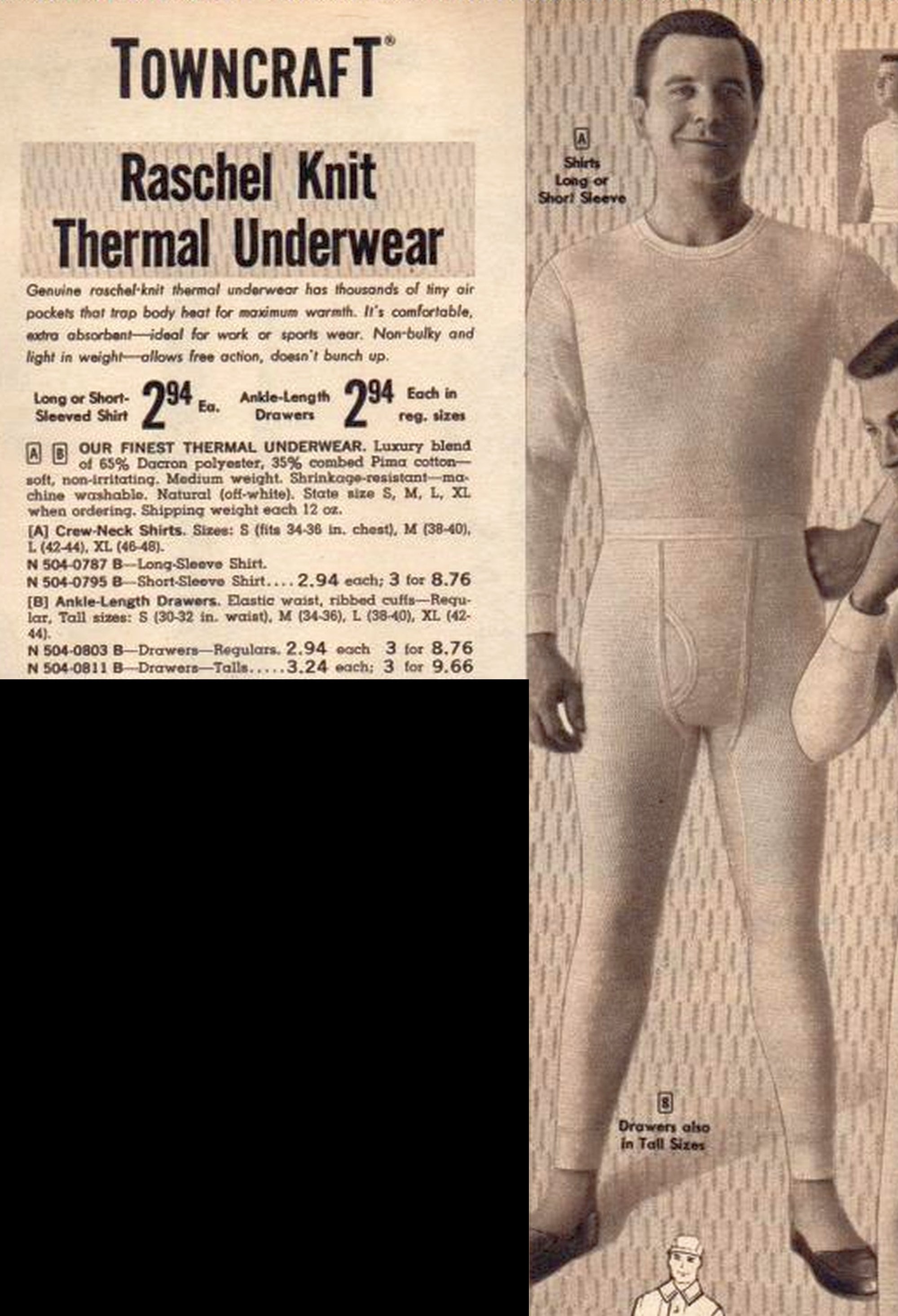 60s Vintage Jcpenney Men s Towncraft Genuine Raschel Knit Thermal Underwear Bottoms Size 29 X 30 relaxed Etsy