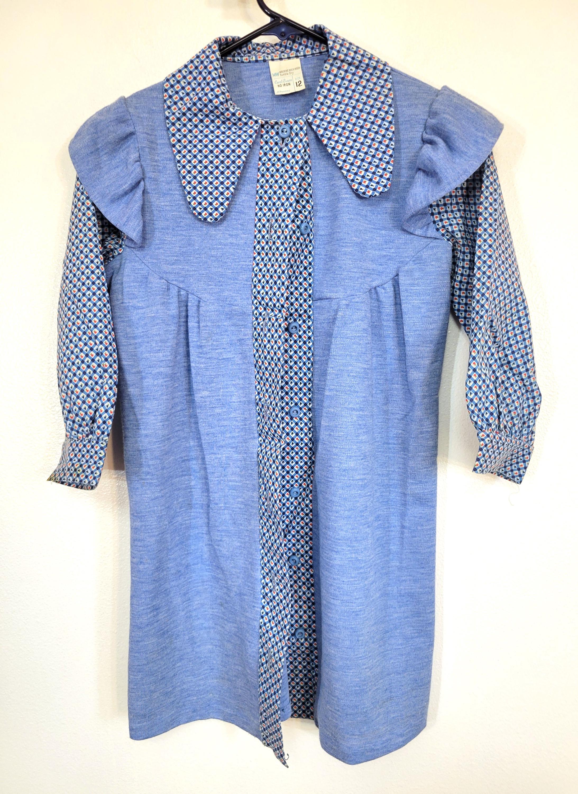 jcpenney blue and white dress Girls Dresses YGroup_14941001613677 Checked Linen-Blend A-Line Mini One Size Fits All:Fits XS to XL chic long shirt dress