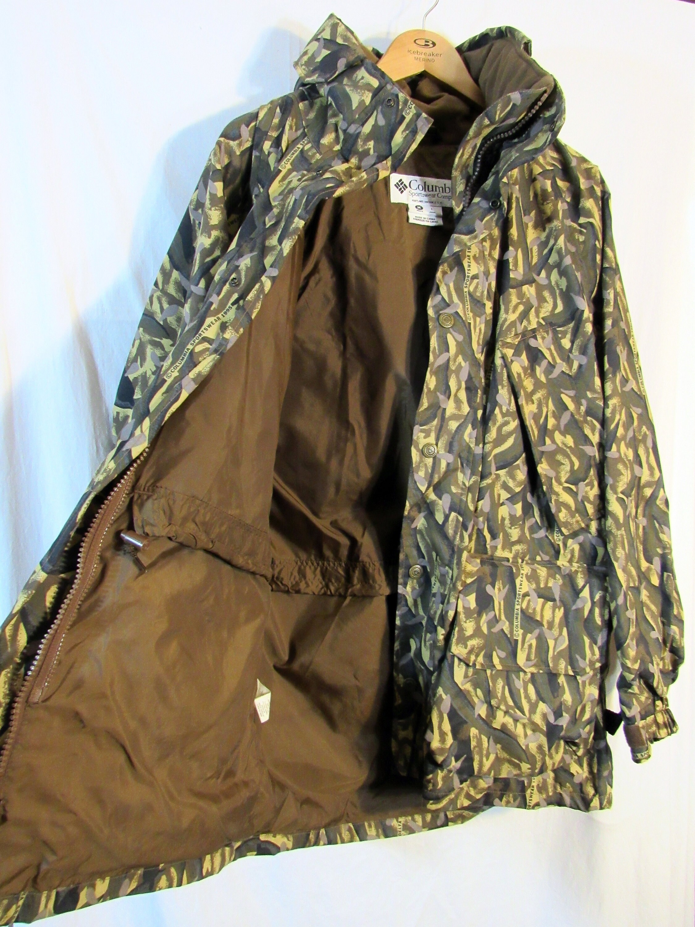 Vintage Columbia Sportswear Men's Delta Marsh Camo Hunting Shell W