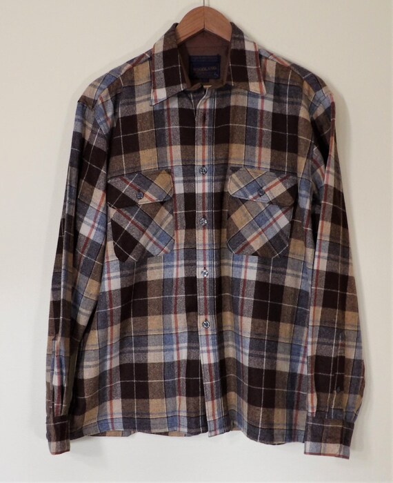 Rare 1960s Woodland Brown Wool Blend 
