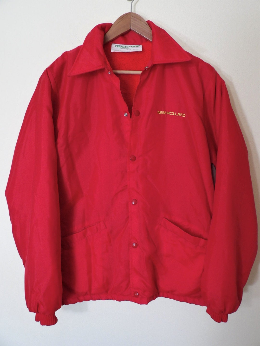 Vintage des années 80 Holloway New Holland, logo brodé, veste