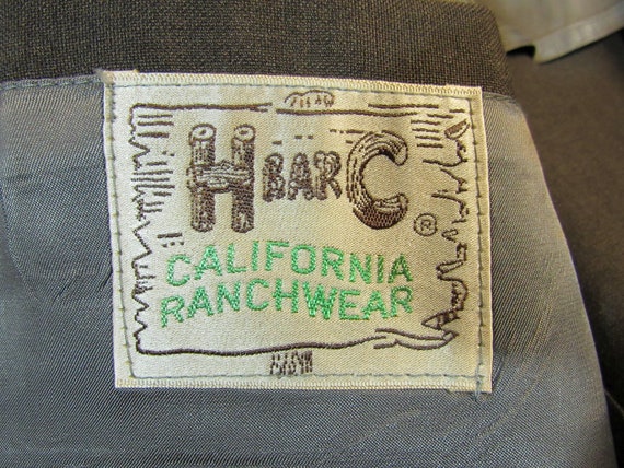 California ranchwear! 1980s Vintage H bar C Men's… - image 3