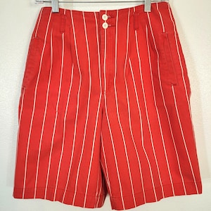 80s Pinstripe Shorts - Etsy