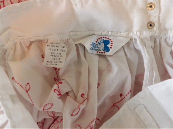 Vintage 1980s? Miss Rodeo America White Embroider… - image 2
