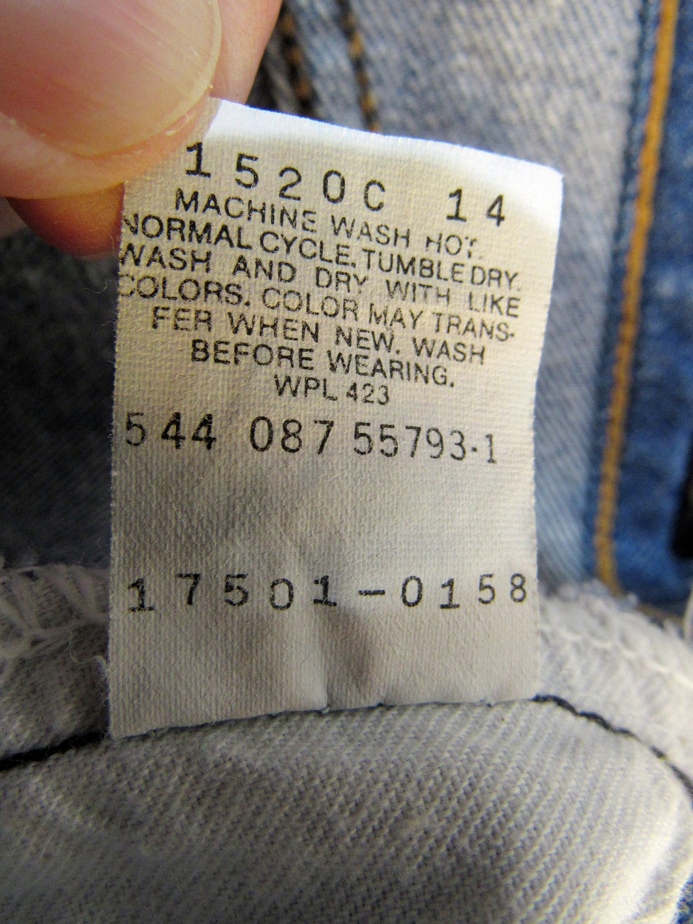 1987 Vintage Levi's Women's 17501 0158 Button Fly 501 Style
