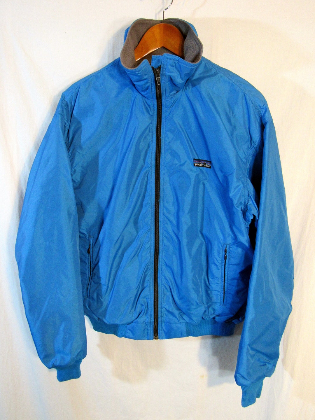 80s Vintage Patagonia Fleece Lined Satin Nylon Jacket Size 80s Vintage Patagonia Fleece Lined Satin Nylon Jacket Size