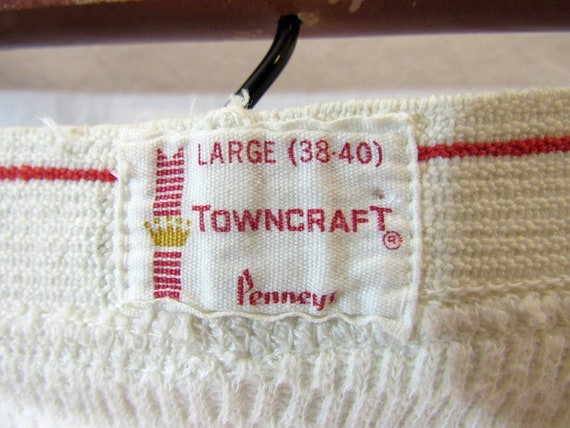 60s Vintage Jcpenney Men's Towncraft Genuine Raschel Knit Thermal