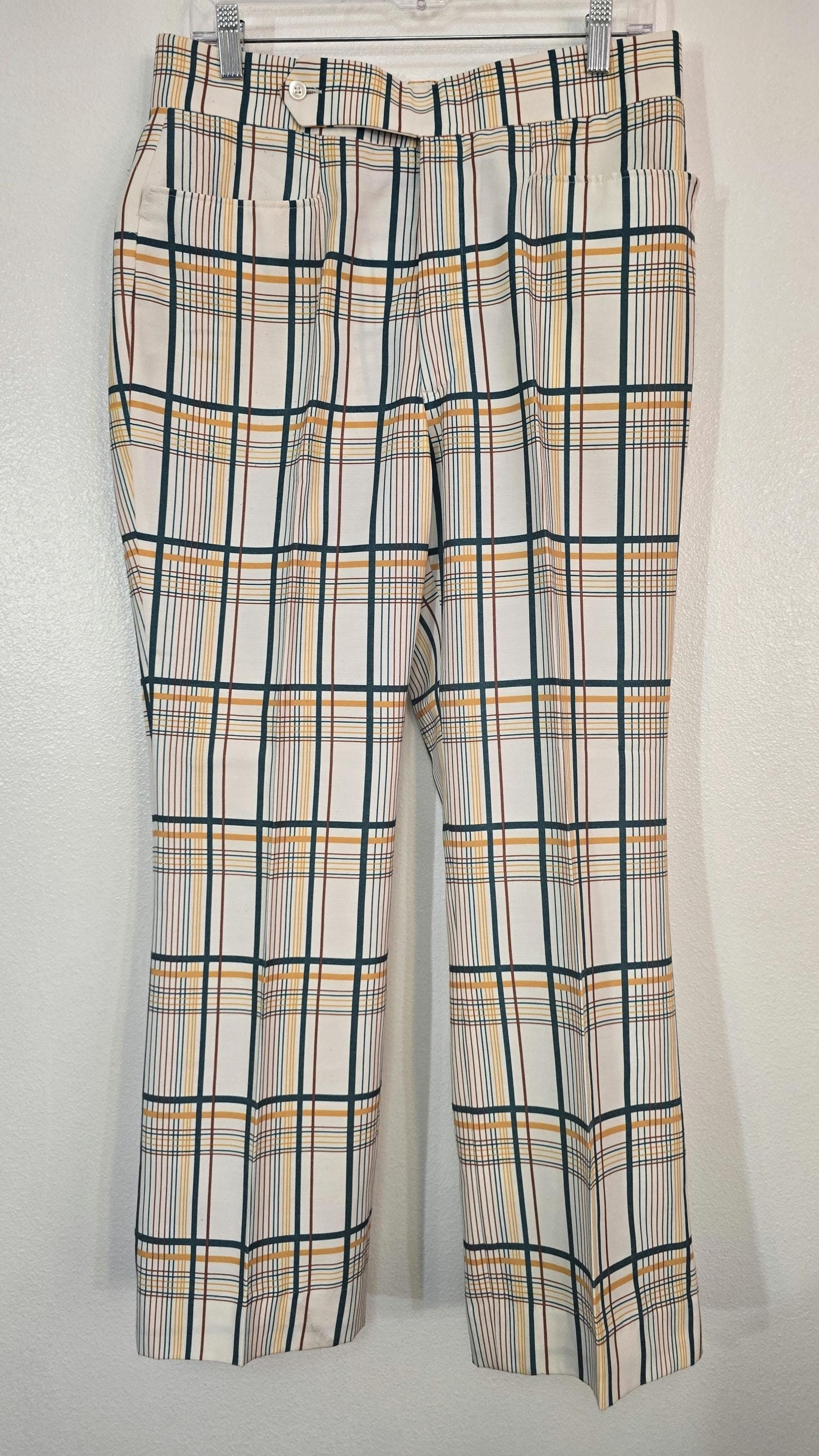 パンツ 70's unknown flare pants check pattern 70's unknown flare pants check pattern