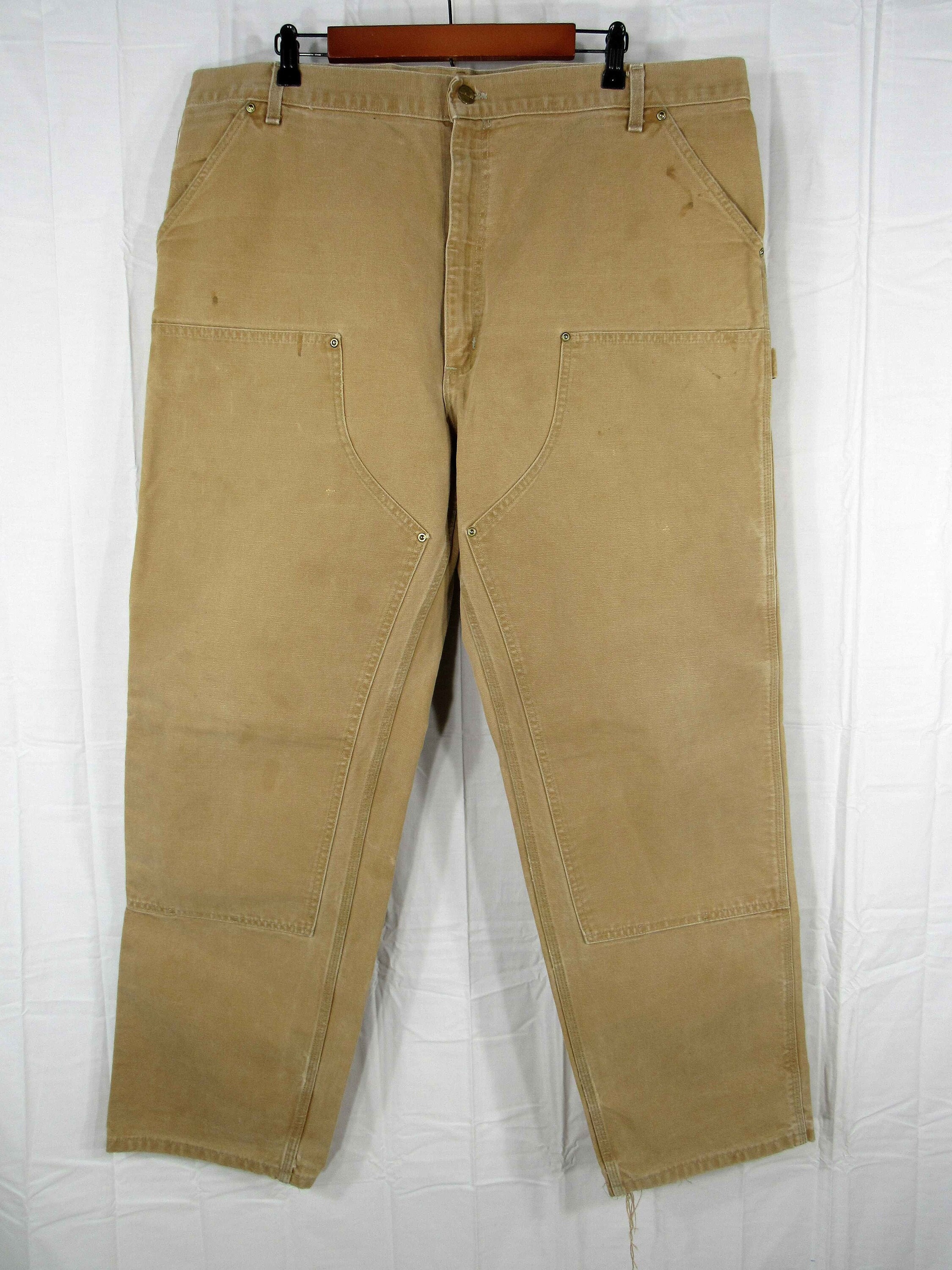 90s Vintage Carhartt Men's B01 BRN Loose Fit Firm Duck