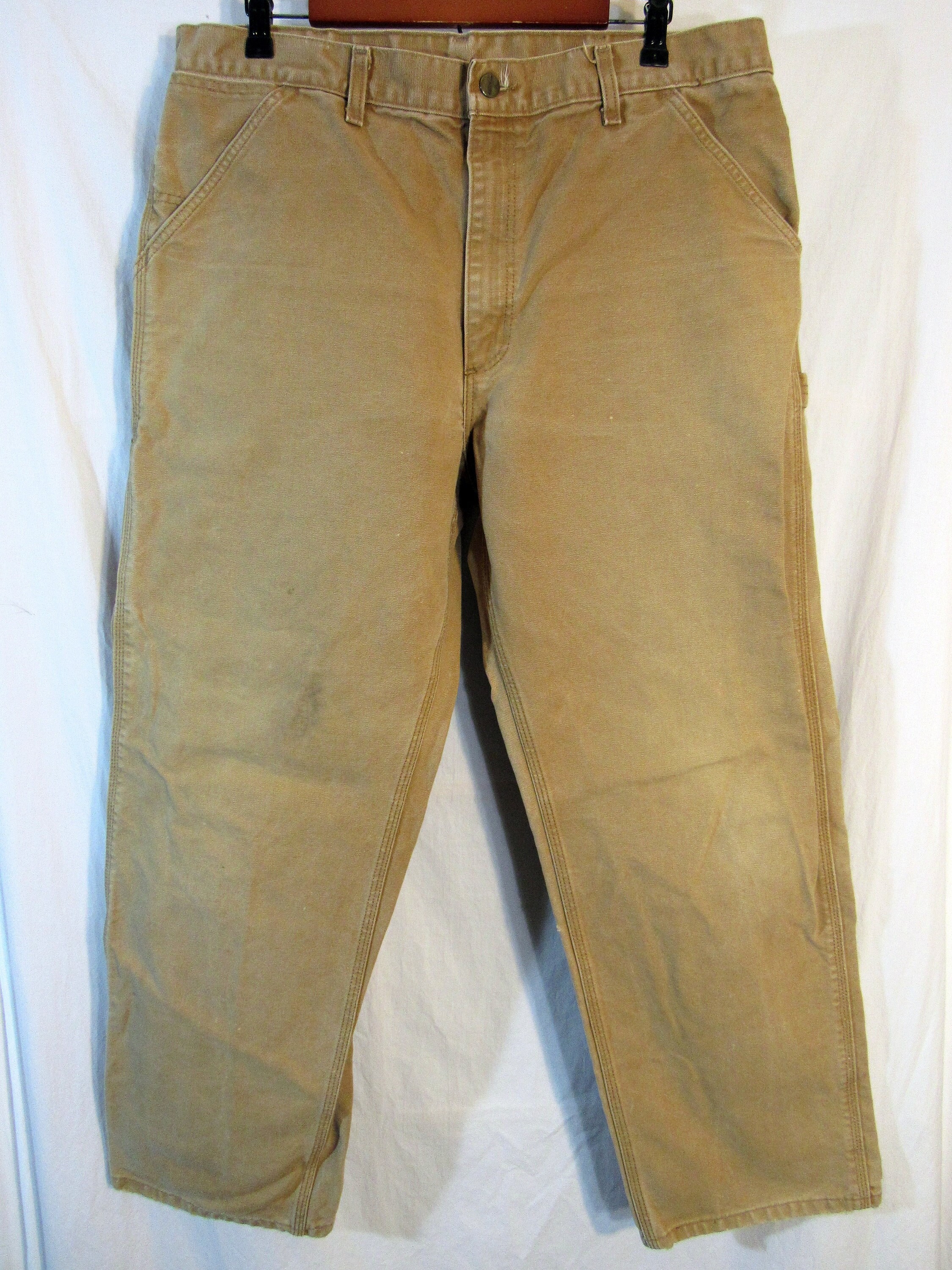 Carhartt B11 BRN Men's Washed Duck Loose Fit Work Pants