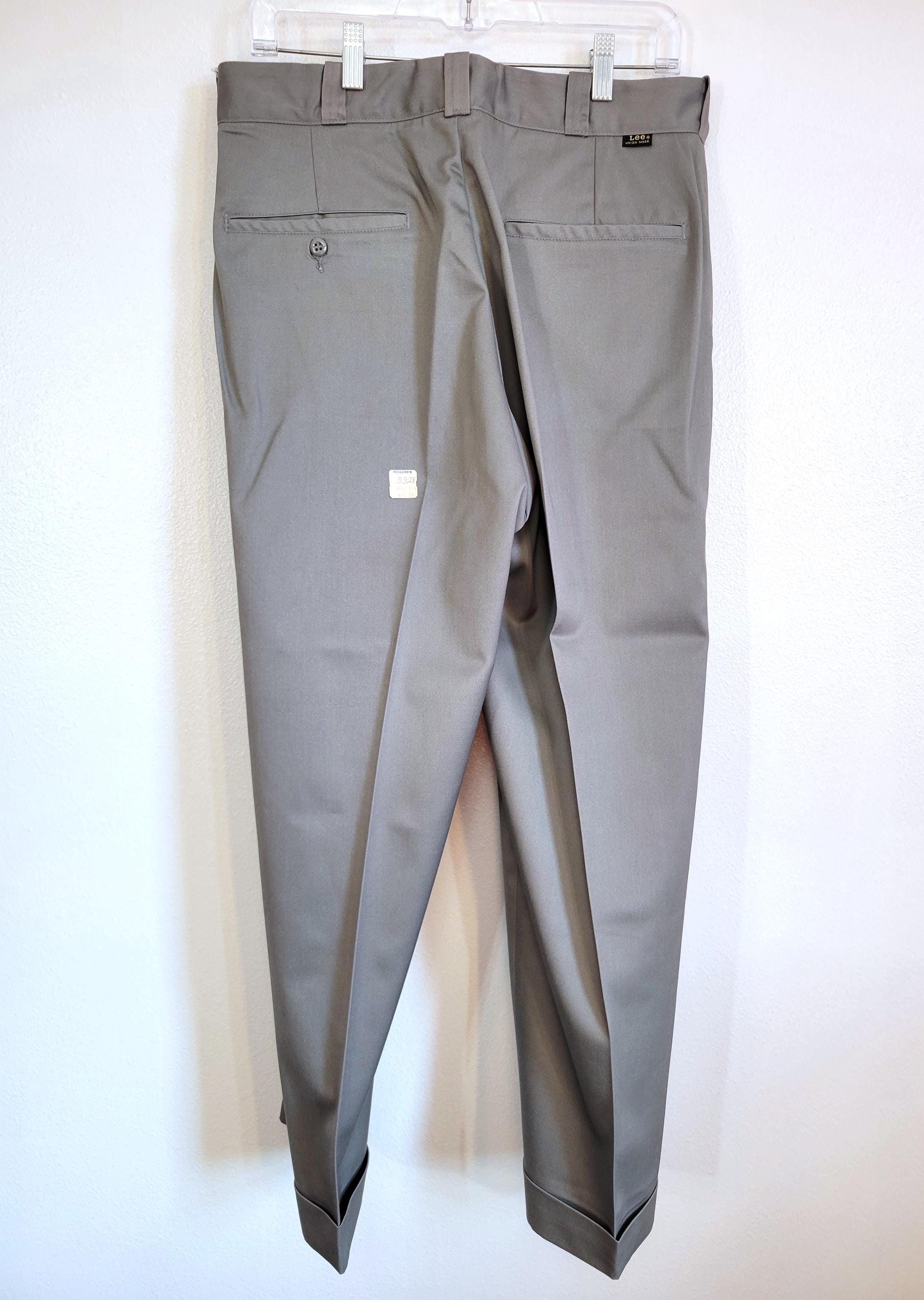 Vintage 1960's NOS LEE Chetopa Twill Men's Work Pants! Gray, Tags