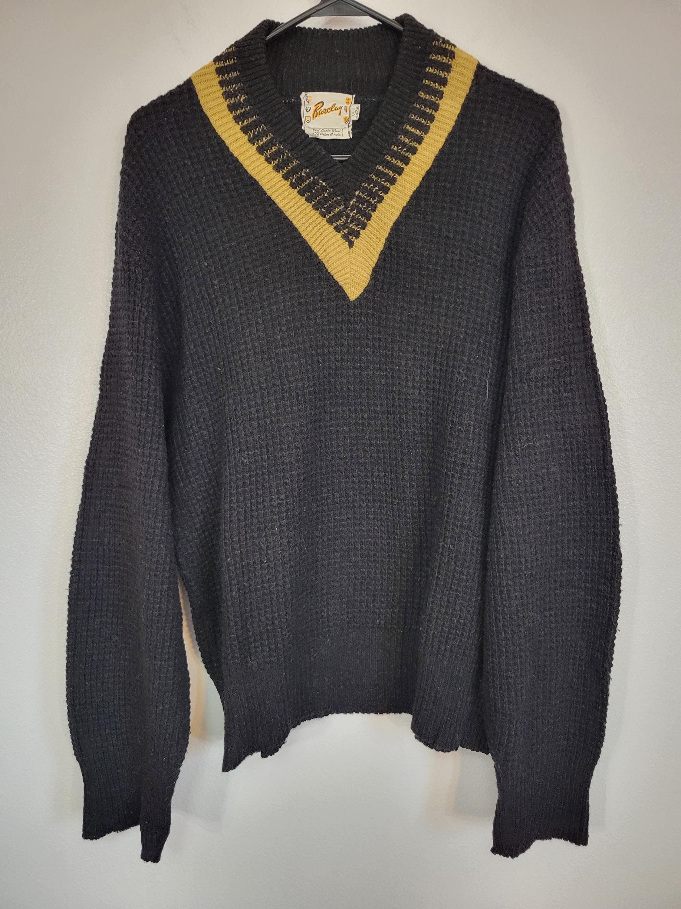 1950s V Neck Sweater - Etsy