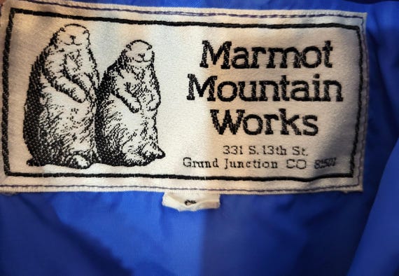 Vintage 1970s Early 80s Marmot Mountain Works Gore-tex Blue