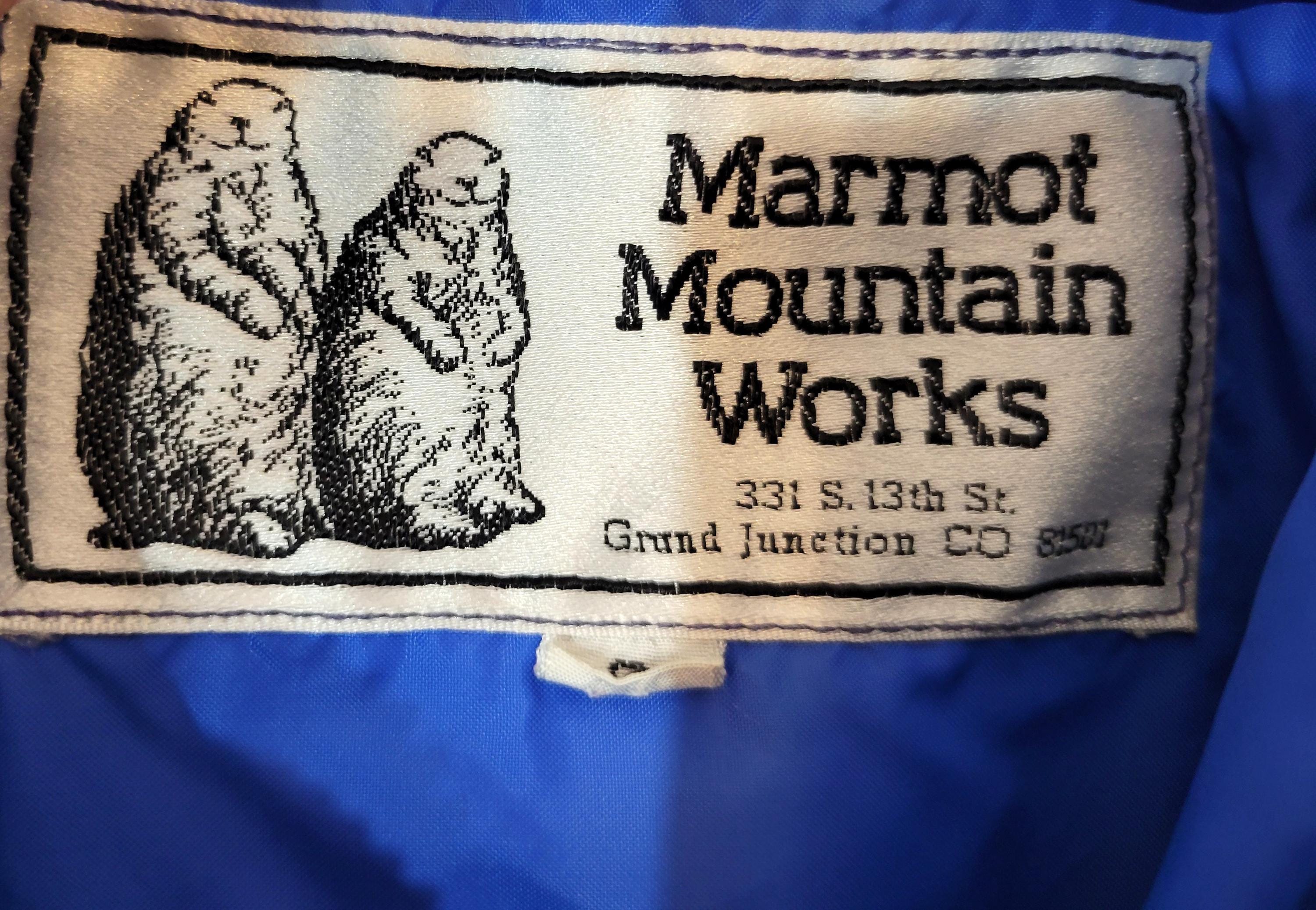 Vintage 1970s Early 80s Marmot Mountain Works Gore-tex Blue
