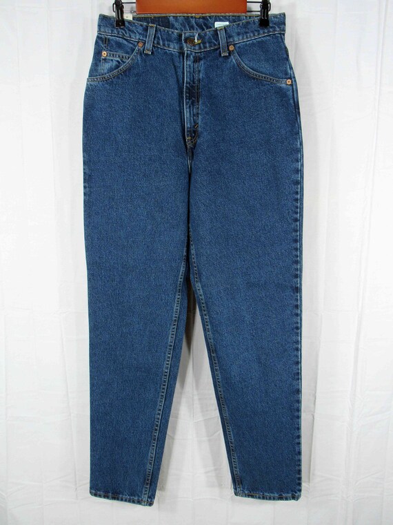 Deadstock 90s Vintage Levi's Women's Orange Tab 15921 Blue Denim