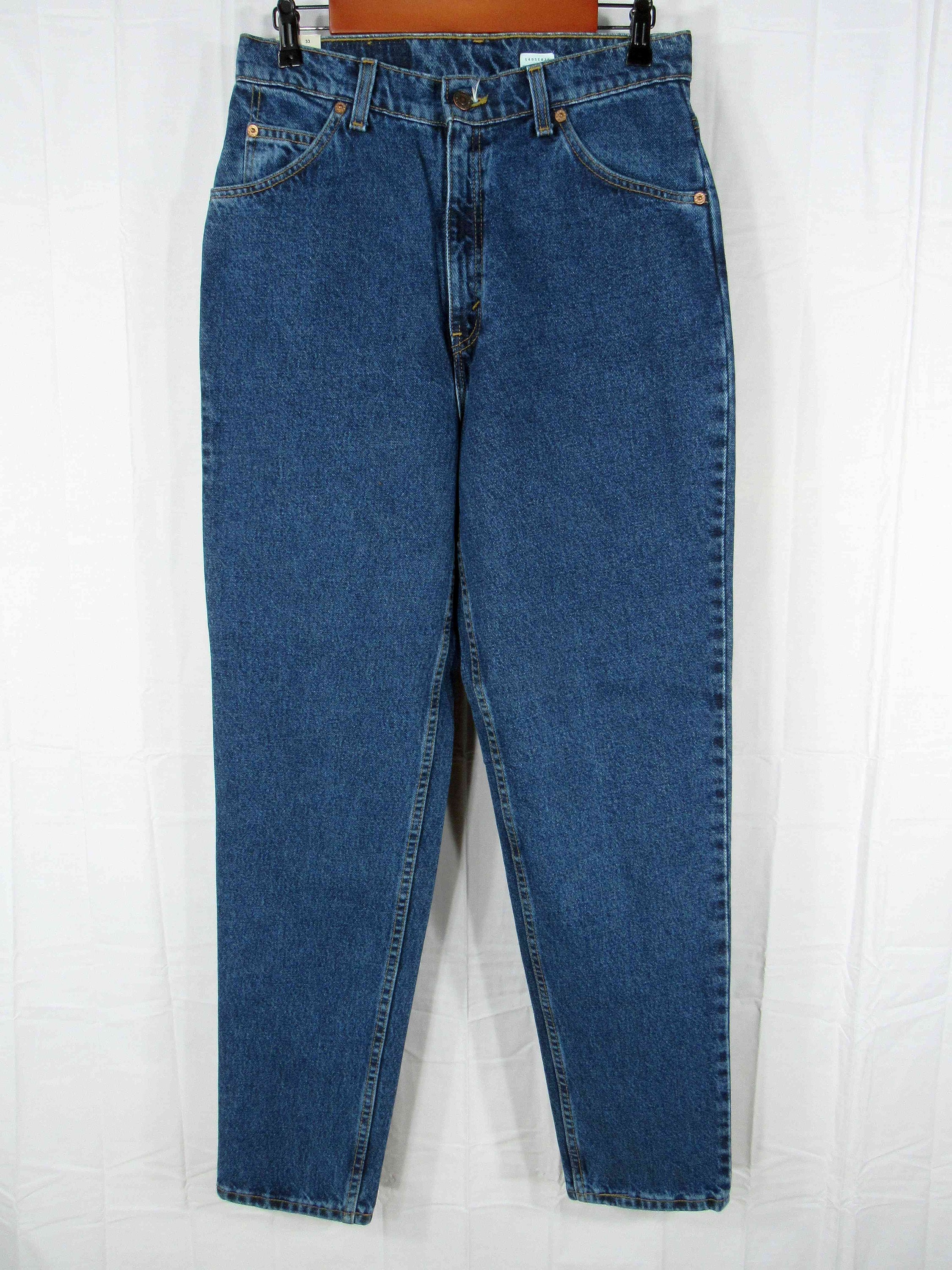 Deadstock 90s Vintage Levi's Women's Orange Tab 15921 Blue Denim